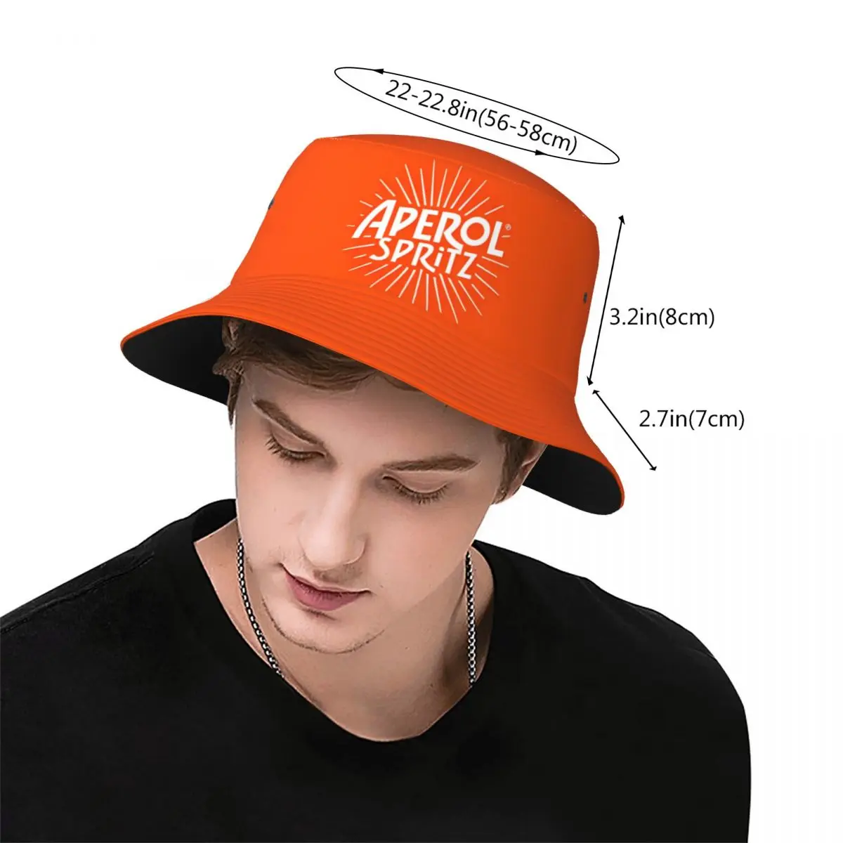 A-Aperols Bucket Hat Fashion Logo Streetwear Fisherman Caps For Men Women Korean Vacation Sun Hats Soft Fold Design Cap