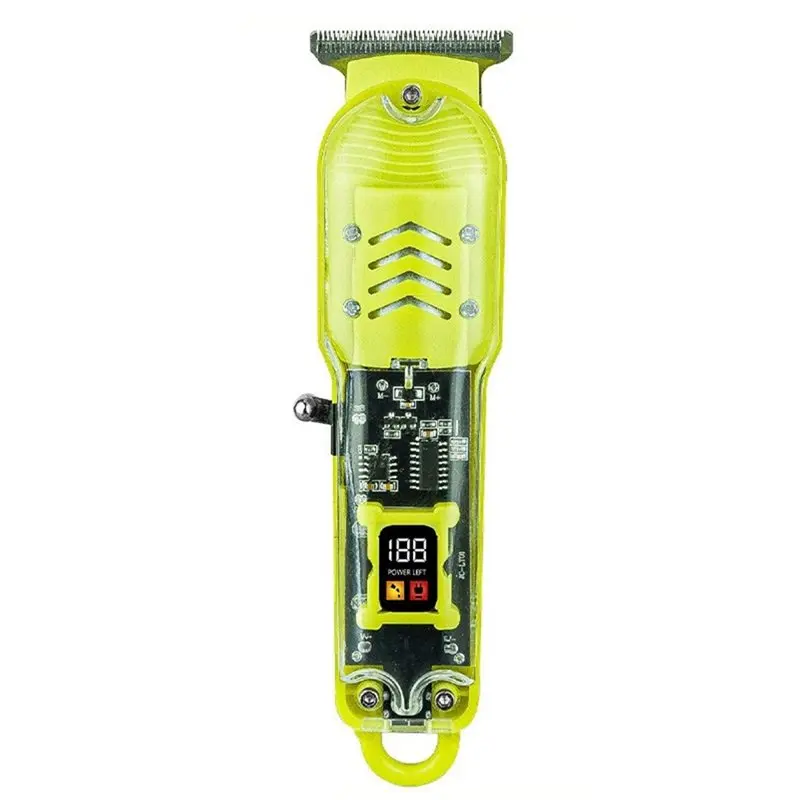 【EXCLUSIVE】Transparent Body Electric Hair Clipper Professional Trimmer For Men Gift USB Rechargeable Hair Cutting Machine