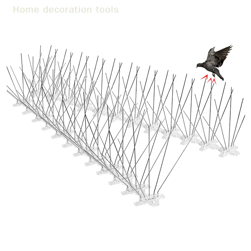 1PC Stainless Steel Pigeon Defense Spikes, Balcony Anti-Bird Nail Kit 25cm, Deterrent Pest Control