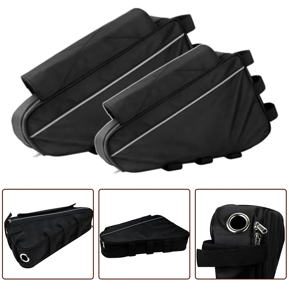 Outdoor Experience Package Content E BIKE Easy Installation Spacious Capacity V Triangle Battery Bag Black Bicycle