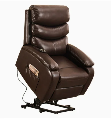 Modern Electric Power Lift Recliner Chair, Tri-Motor Leather Massage Sofa, Single Seat, Extendable, Eco-Friendly Elderly view 4