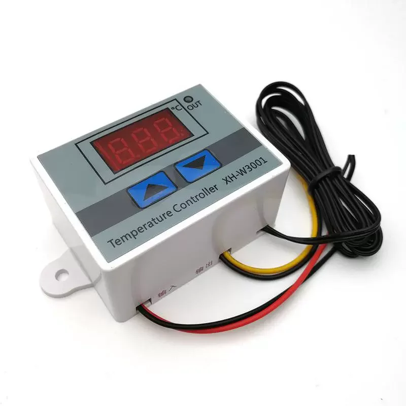 10A 12V 24V 220VAC Digital LED Temperature Controller XH-W3001 For Incubator Cooling Heating Switch Thermostat NTC Sensor