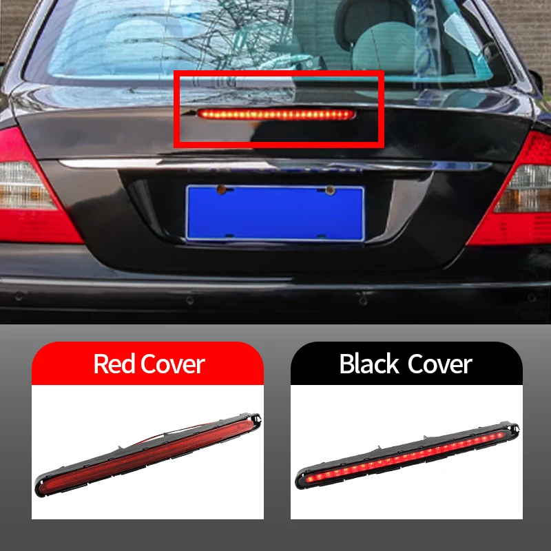 

1PC For Mercedes Benz E-Class W211 2003-2009 LED High Mount Stop Lamp Smoked/Red Lens Rear Window Center Third Brake Light