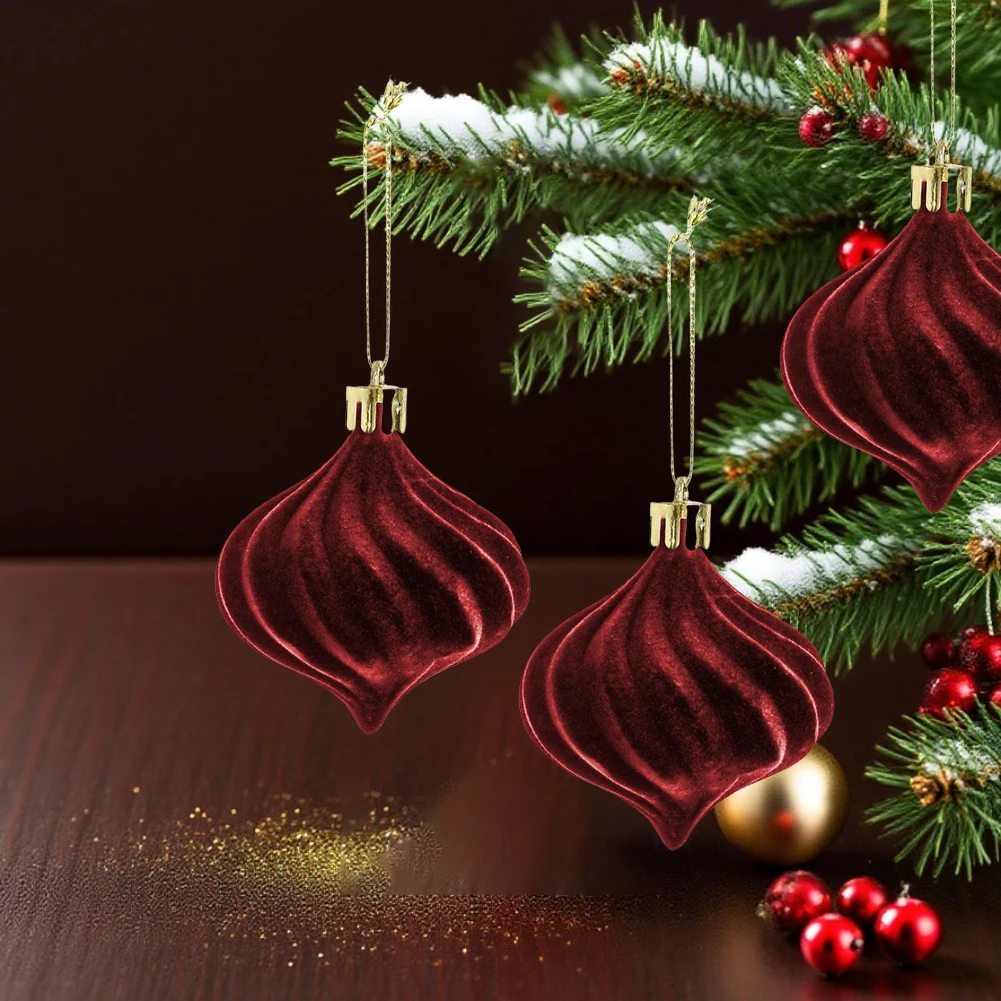 

Набор из 12 плюшевых елочных украшений в форме лука для праздничного украшения с уникальным дизайном и мягкой текстурой