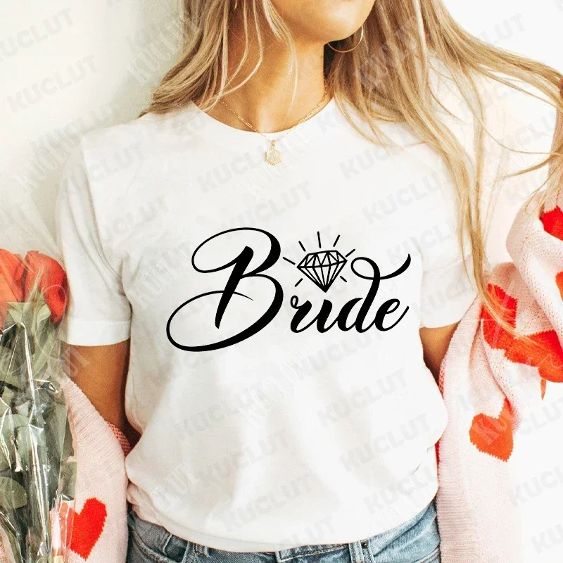 Families of The Groom & Bride T-shirt for Shower Wedding Bachelorette Hen Party Blouses Team Bride Matron of Honor EVJF Tops