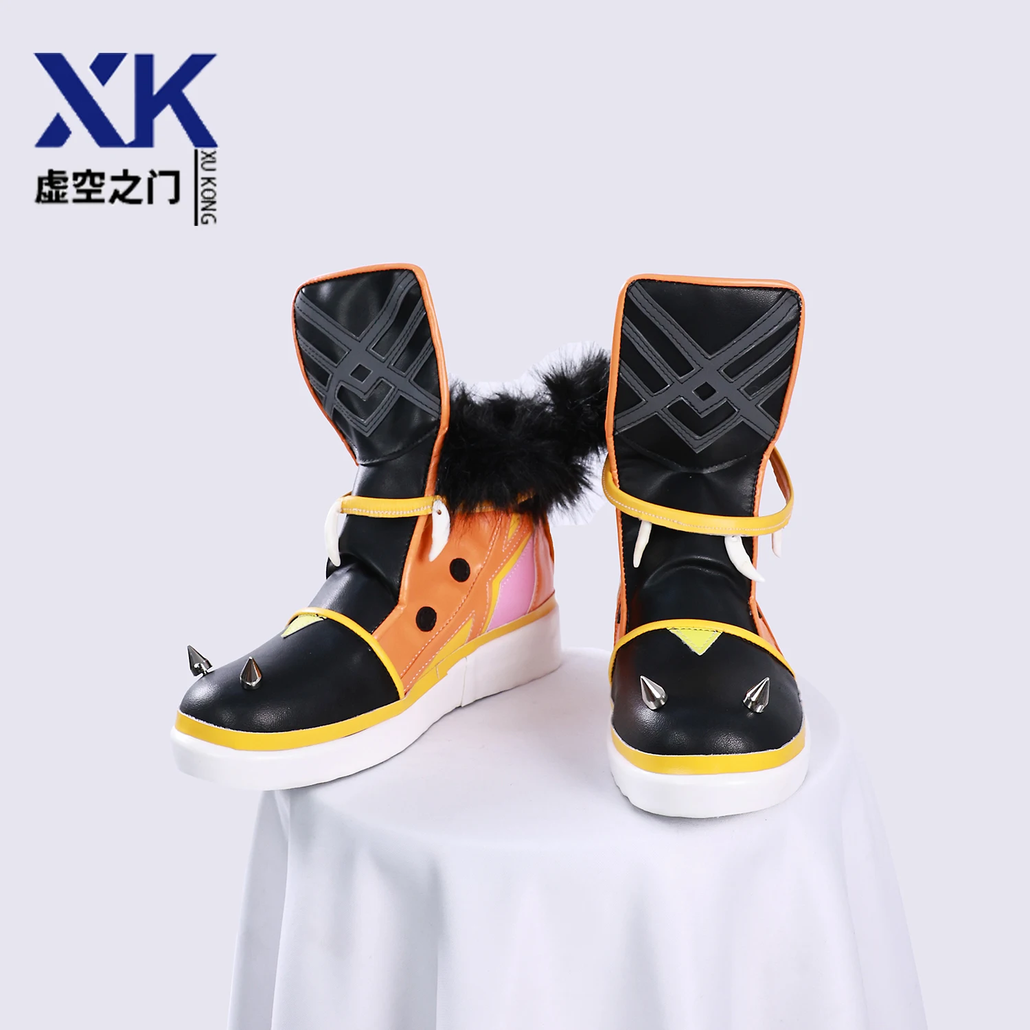 Lansan-Juego de disfraz de Cosplay Genshin Impact, zapatos de mujer, botas Lansan