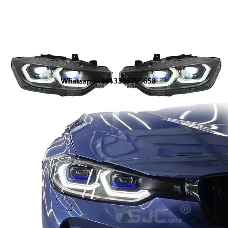 

SJC Front Lights for 3 Series F30 F35 F31 M3 LED Headlights 2012-2018 Head Lamp Daytime Running Car Accessories