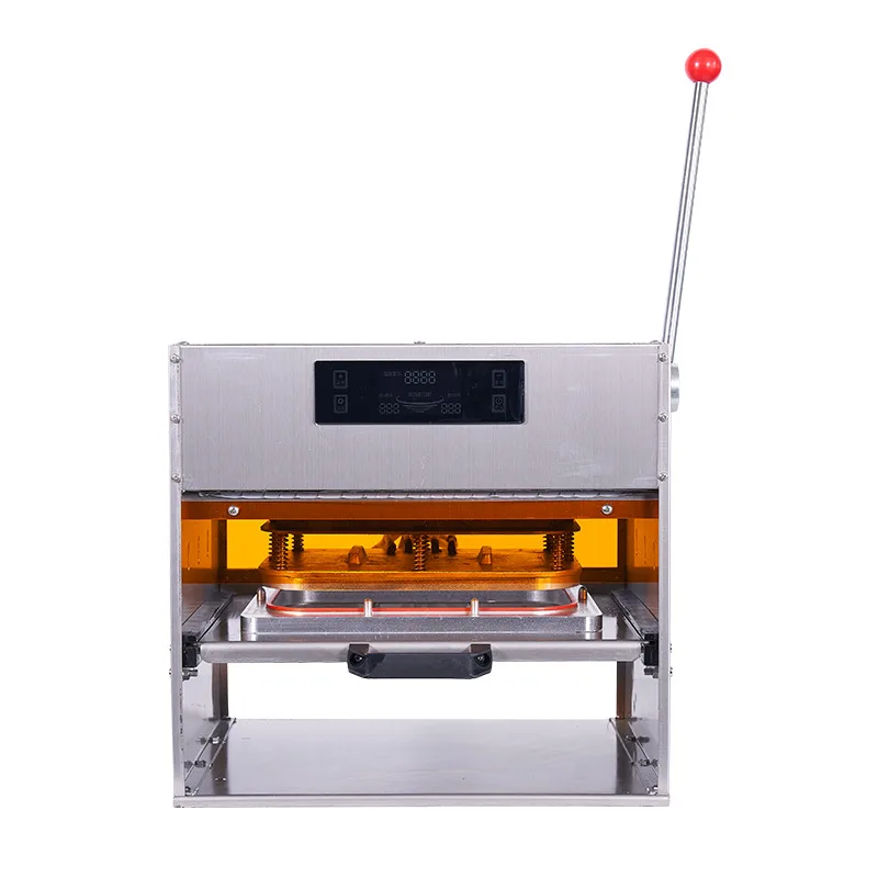 Portable Semi-Automatic Paper Plastic Yogurt Cup Tray Box Container Packing Sealing Machine for Plastics Packages