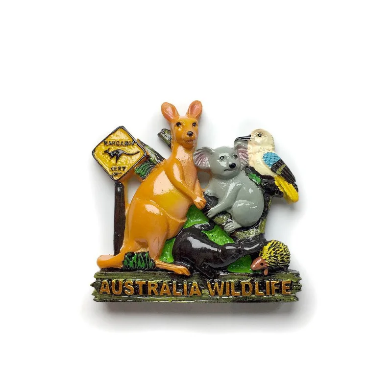Australian distinctive cultural tourism souvenir: three-dimensional five-decoration magnetic fridge magnet, small