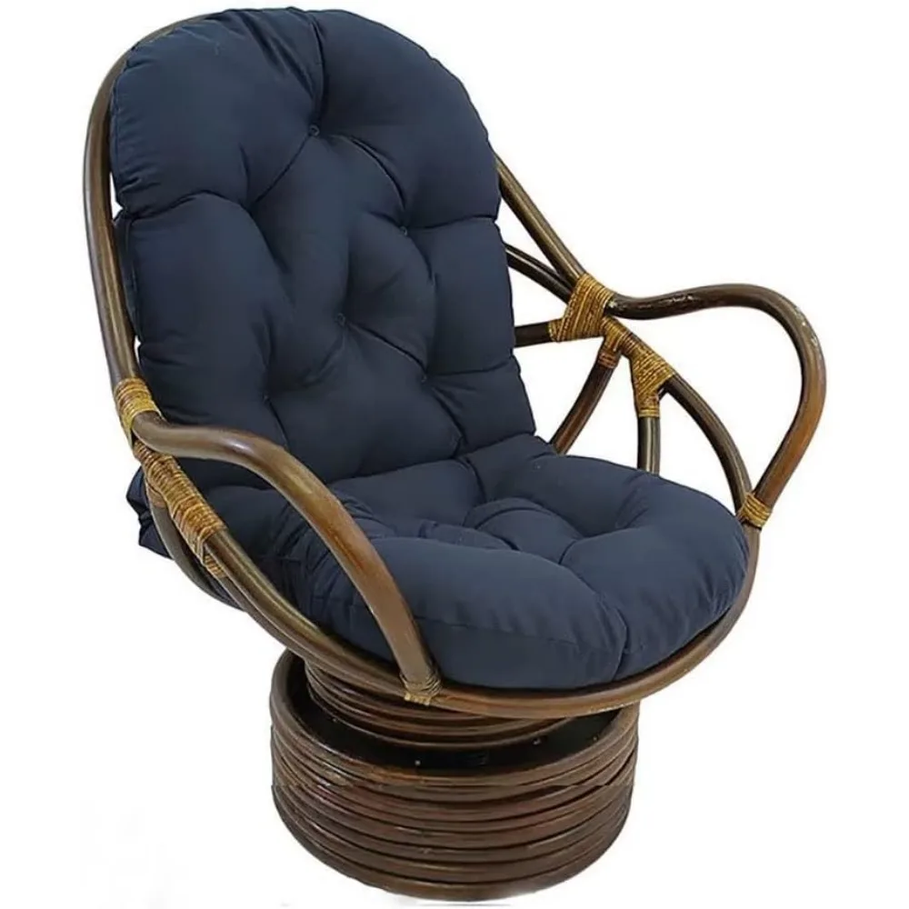 

Водонепроницаемая поворотная подушка для стула-качалки, мягкие утолщенные моющиеся подушки-качалки, замена для уличного/внутреннего кресла из ротанга