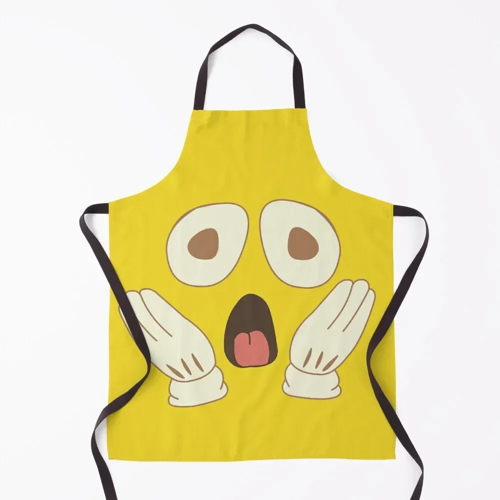 

amazed face Apron Kitchen Handle For Women japanese style Home And Kitchen Apron