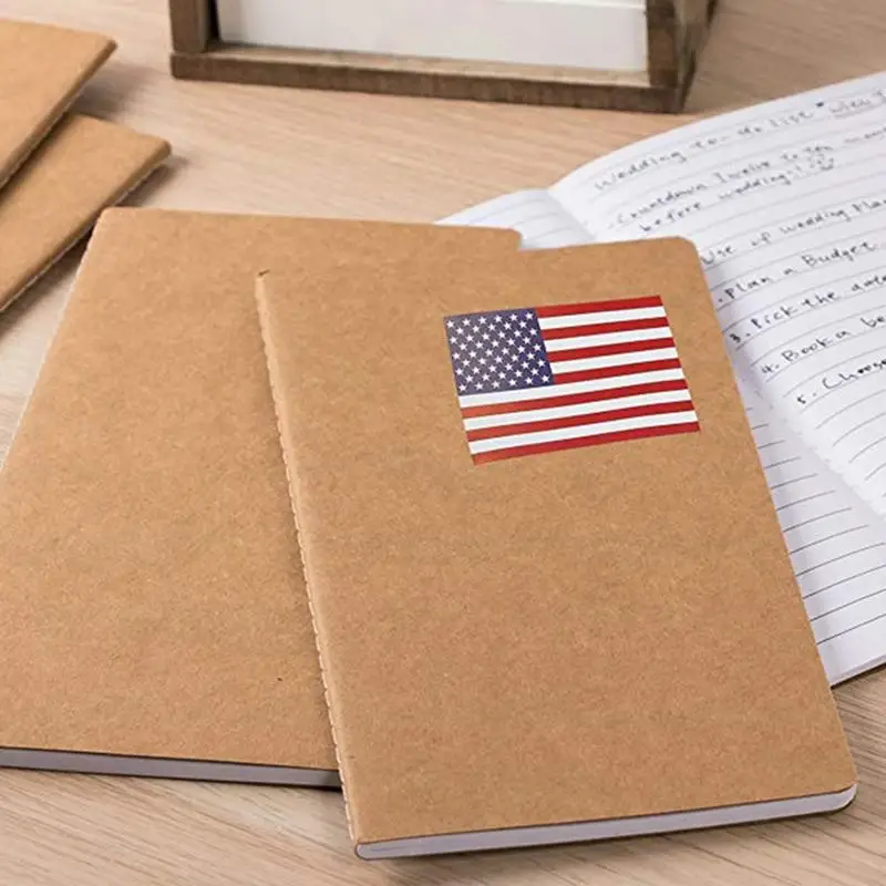 Small American Flag Sticker 250pcs USA Patriotic Sticker for notebooks cards and scrapbooking Office Stationery Sticker for bags