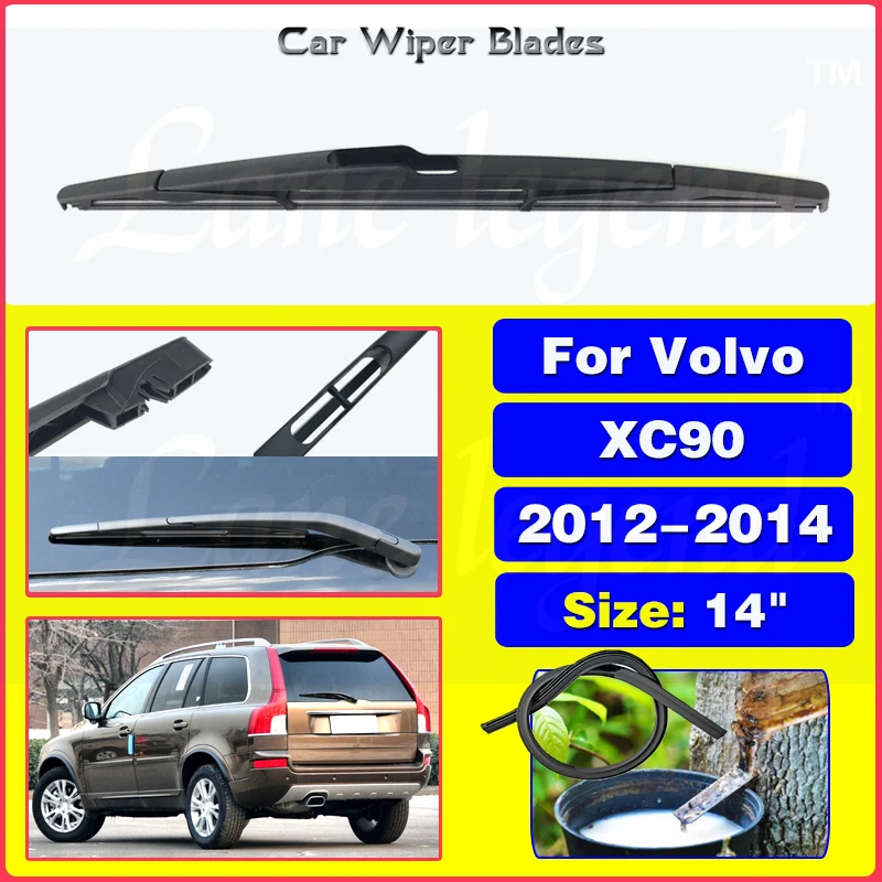 

For Volvo XC90 2012 - 2014 Rear Windshield Windscreen Washer Wiper Blade Clean Window Rain Brush Car Accessories Accsesories 14"