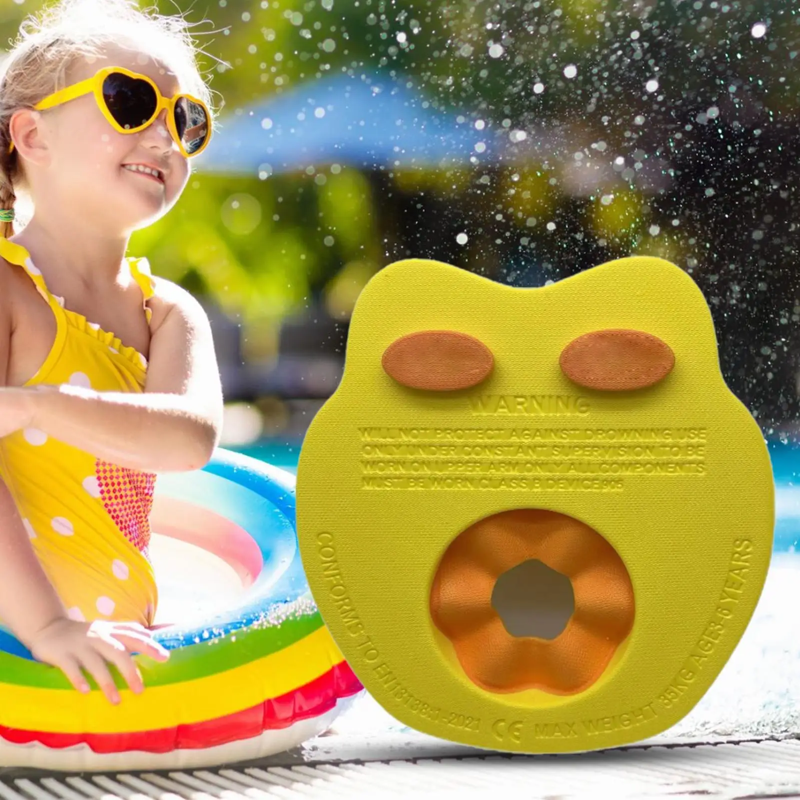 

Swim Arm Bands Pool Foam Armbands Floating Rings 6x EVA Foam Sleeves For Children Beach Water Park Travel