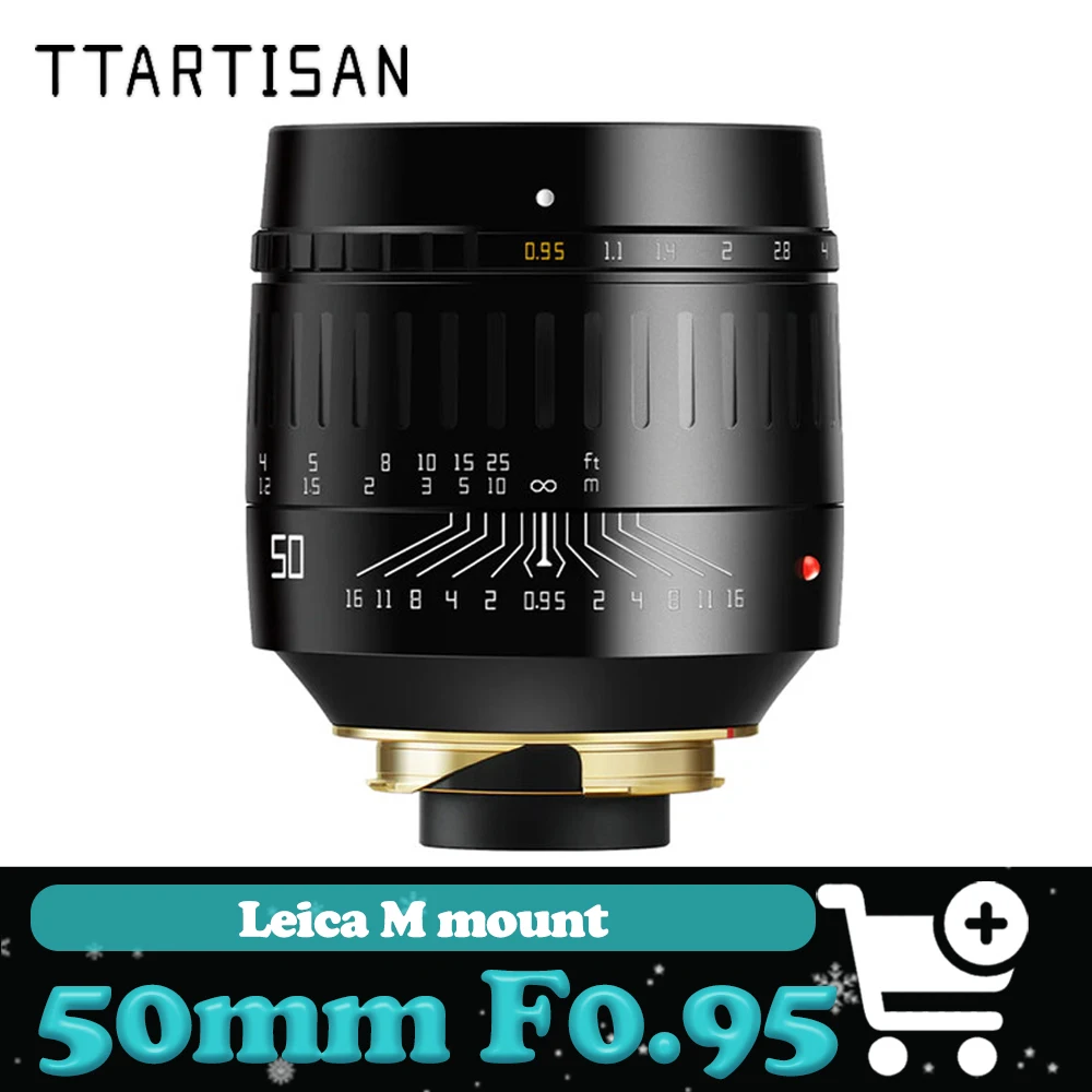 

Объектив TTArtisan 50mm F0.95 с большой апертурой и ручной фокусировкой, совместимый с Leica M240P M10-R M11-P