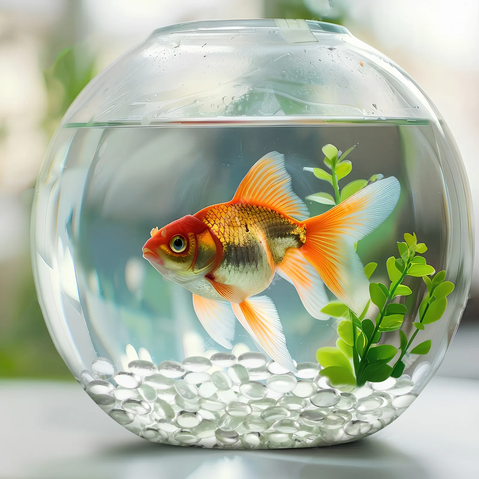 

400 Pcs Glass Flat Beads Clear Vase Filler Aquarium Decorations Fish Tank Rocks Bulk Pebble Stones Safe Round Craft