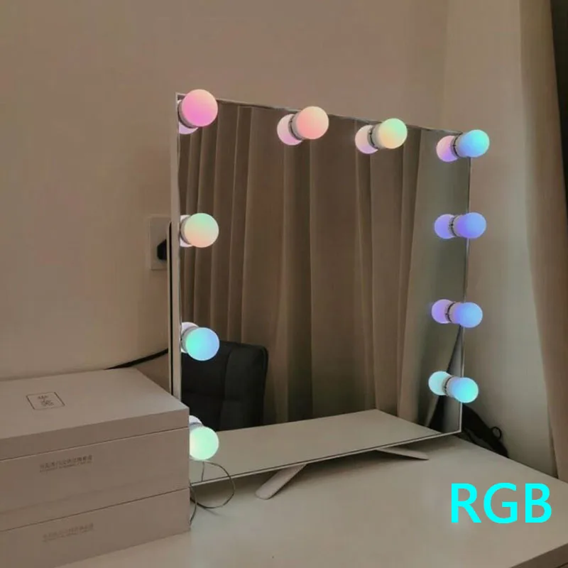 LED 분리형 전구 전문 메이크업 거울 램프 USB 전원 화장품 거울 빛 할리우드 드레싱 테이블 LED 화장대 조명