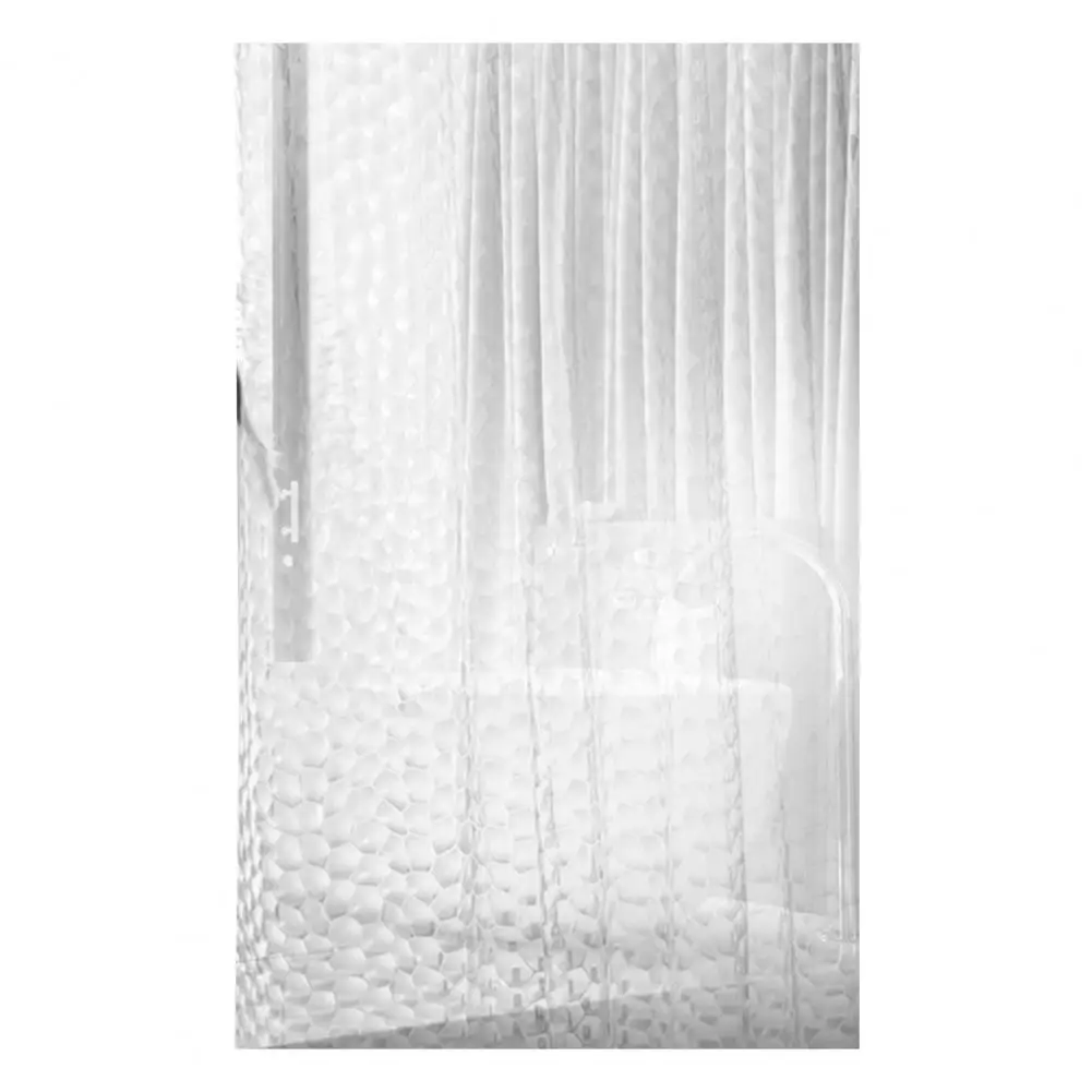 High Shower Curtain Liner Eva Shower Curtain Liner with 3d Texture Design Grommets Odor-free Bathroom Liner Lightweight Plastic