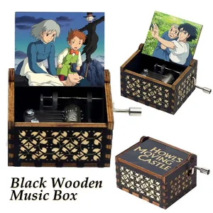 Kotak Musik Kastil Howl Kotak Musik Engkol Tangan Kayu Musik Tema Anime Merry Go Round of Life Hadiah Ulang Tahun Tahun Baru Dekorasi Rumah 10 musikal carrusel penjualan terbaik - №