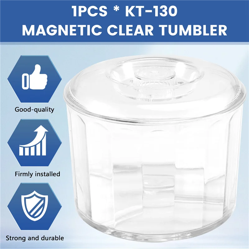 PORK-KT-130 Магнитный прозрачный стакан Ведро Бочка Полировальное ведро Барабаны Магнитный стакан Полировальная машина Барабан/аксессуары