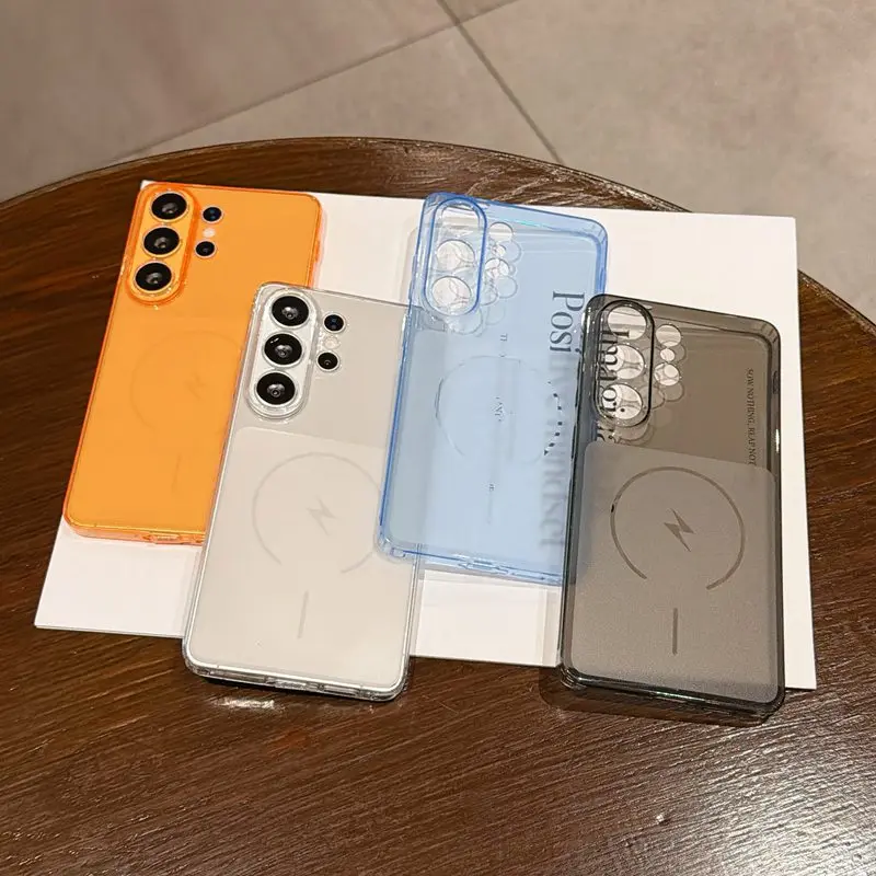 Clear Color Shockproof Lightning Phone Case For Samsung Galaxy A06 A16 A26 A36 A56 A05S A05 A15 A25 A35 A55 M05 F05 Soft Cover