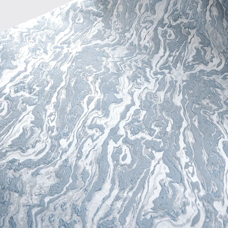 

Blue Jacquard Fabric New Chinese Style Coat Skirt Bag Designer Fabrics Cloth for Diy Sewing Material By The Meter