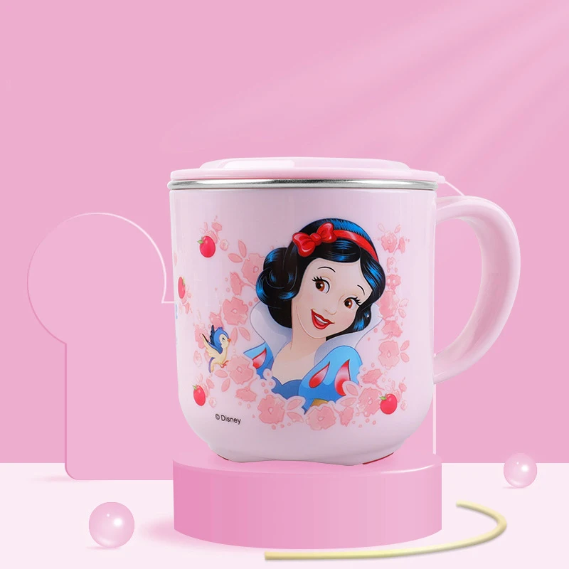 Disney Cups Princess Frozen Elsa Anna Milk Cup Cartoon Mickey Minnie tazza in acciaio inossidabile tazza per bambini Mickey Mug regalo di natale