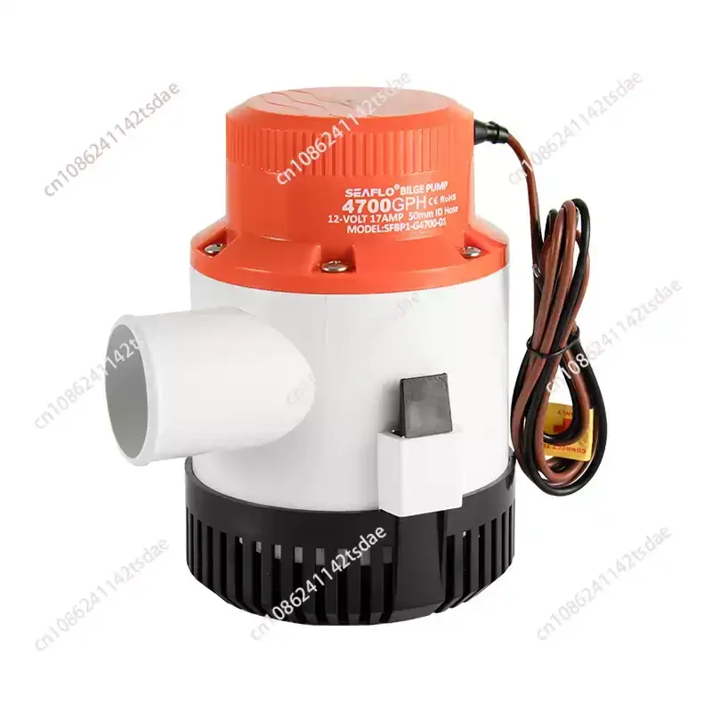 4700GPH 12V 16A yacht bilge pump, DC submersible pump/large flow water pump