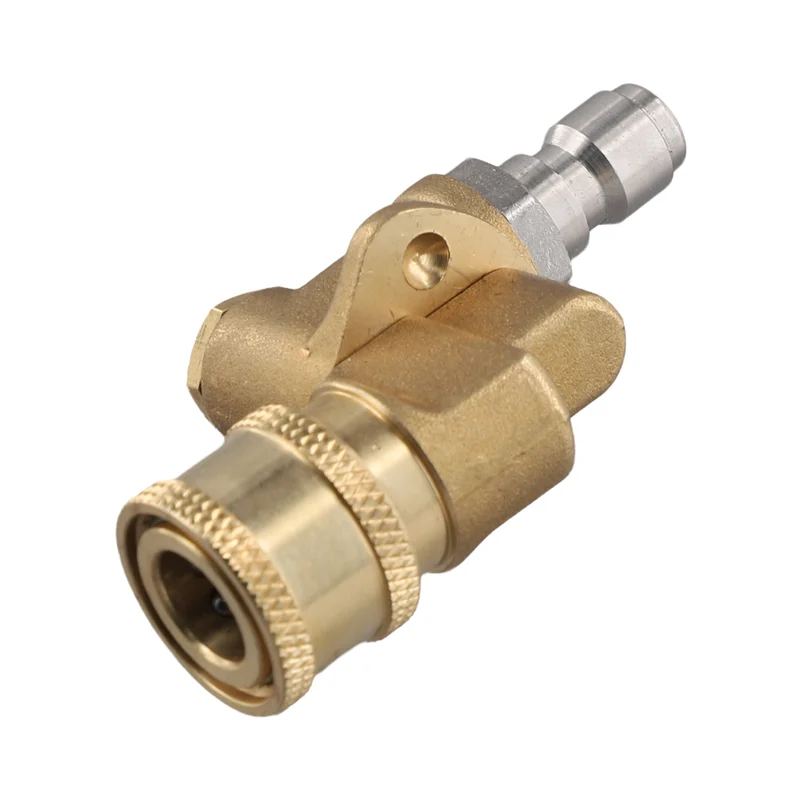 고압 세척기 스프레이 노즐 4500 Psi, 1/4 인치, 업데이트 90도용 빠른 연결 피벗 커플러