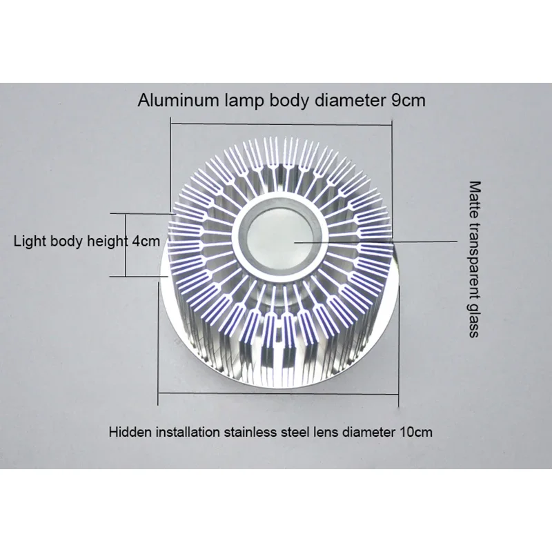

Открытый комплект потолочных светильников Коридорная лампа 3 Вт/5 Вт Красочный вход Фойе Домашний светодиодный эффект Встроенный свет