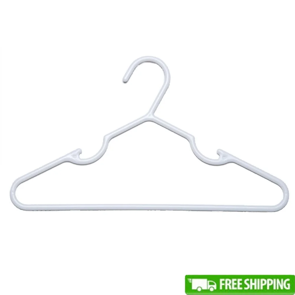 

Infant Toddler Plastic Hangers 100 Pack Ultra Slim Space Saving Sturdy Plastic Closet Organizer Shirts Suits