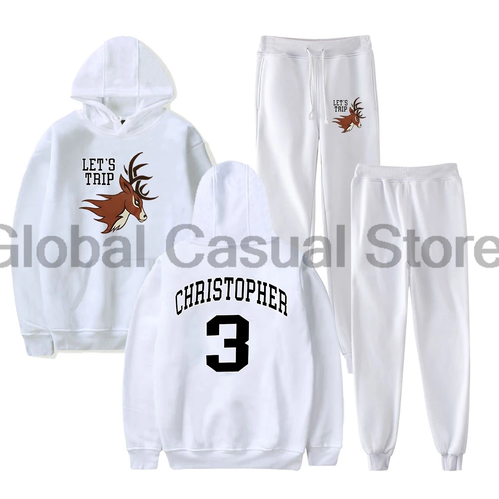 Sturniolo Triplets Let's Trip Hoodie Jogger Pants Two Piece Set Sweatshirts+Sweatpants Men Women Trendy Outfit Sets