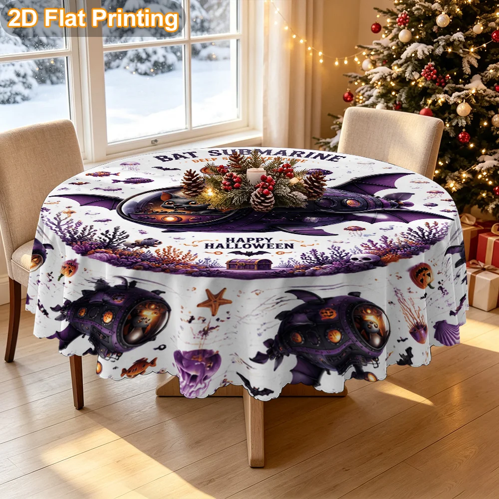 Christmas gift tablecloth 2D flat print 1 piece