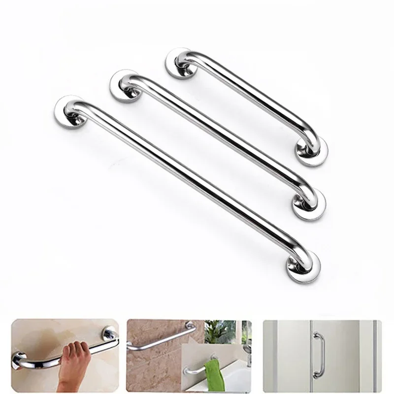 30-50cm Stainless Steel Bathroom Grab Bar,Bath Toilet Shower Rail,Hand Grip,Bathtub Handrail Grab Bars,Safety Handle Towel Rack