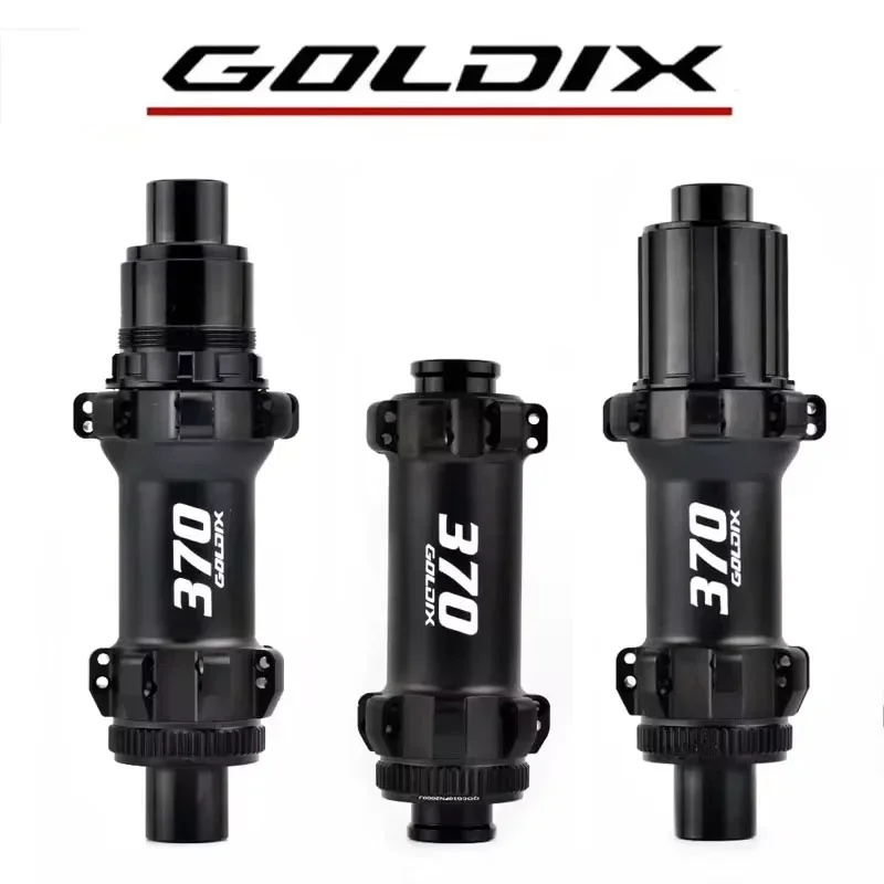 GOLDIX R370 Road Hub Center Lock Disc 24/28 Hole Ratchet 36T Straight Hub Gravel Bicycle for Shimano and  11 Speed