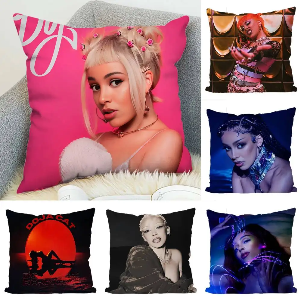 

D-Doja Cat Pillow Case Luxury Double-sided For Car Pillows 45x45 Cushions Cover Home And Decoration Sofa Pillowcase 50x50