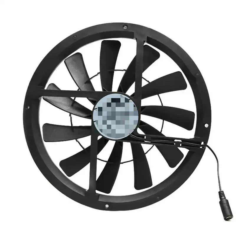25030 25cm DC 12V Cooling Fan Large Size Ventilation Exhaust Fan For PC Case RV Car Indoor Air Circulation