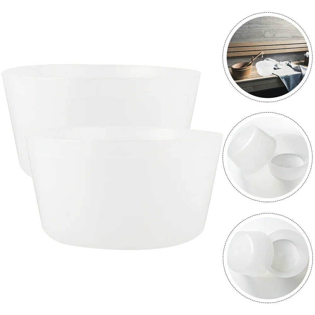 Sauna Bucket Liner Portable Bracket Pond Accessory Creative Insert Practical Supplies Spa Tool Plastic for Bathtub