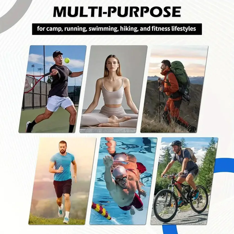 Sneldrogende sporthanddoek Microvezel Ultrazachte lichtgewicht superabsorberende handdoek voor fitness Zwemmen Yoga Strand Kamperen Reizen
