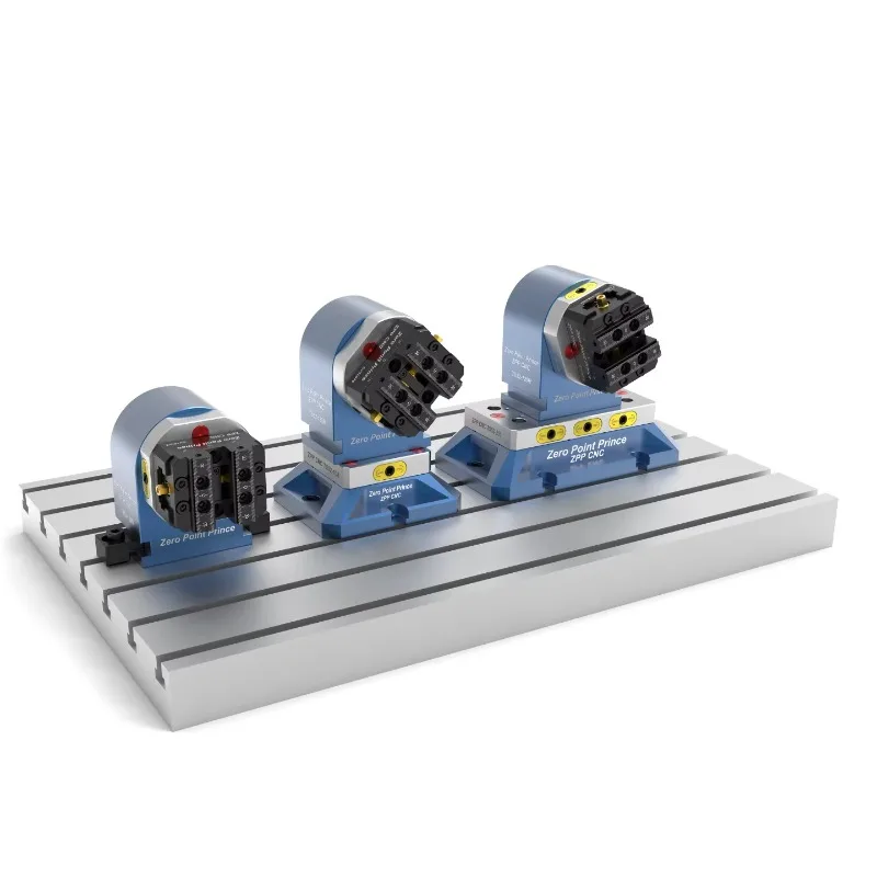 Gantry Stacker With Three-Sided Tooling Zero-Point Fixture Multi-Station Zero-Point Clamping System ZPP CNC