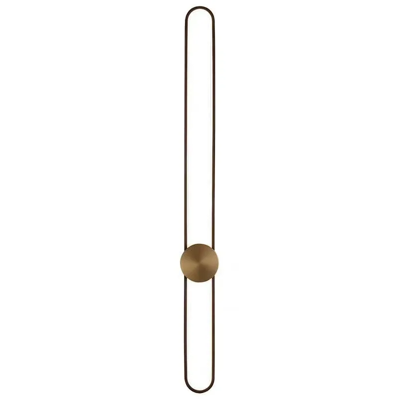 All-copper long staircase aisle light, light luxury living room background wall bedroom bedside light