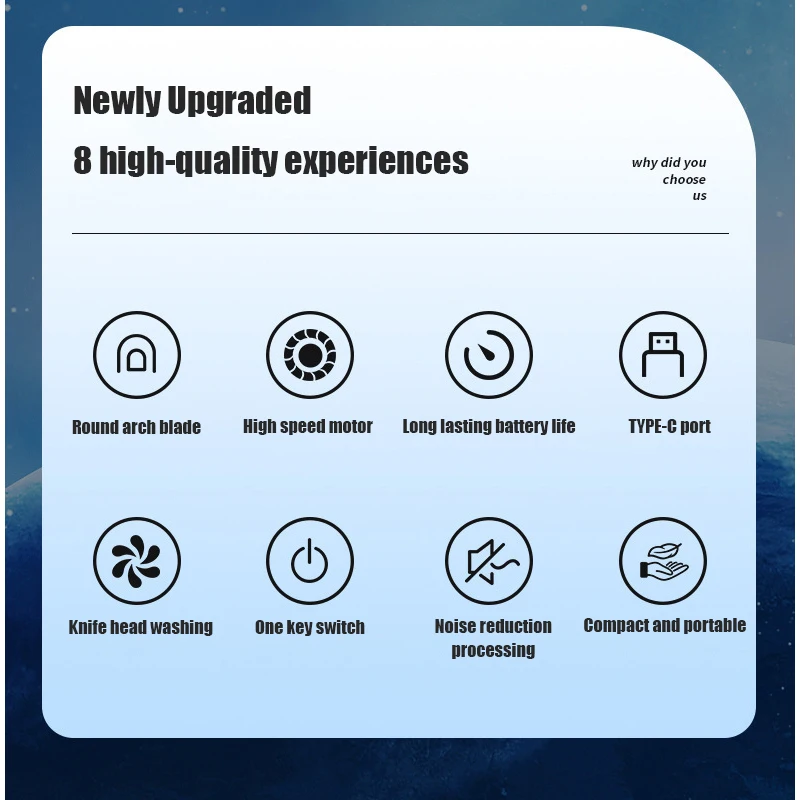 Waikil ที่เล็มขนจมูกไฟฟ้าขนาดเล็กพกพาสะดวกชาร์จไฟได้ USB