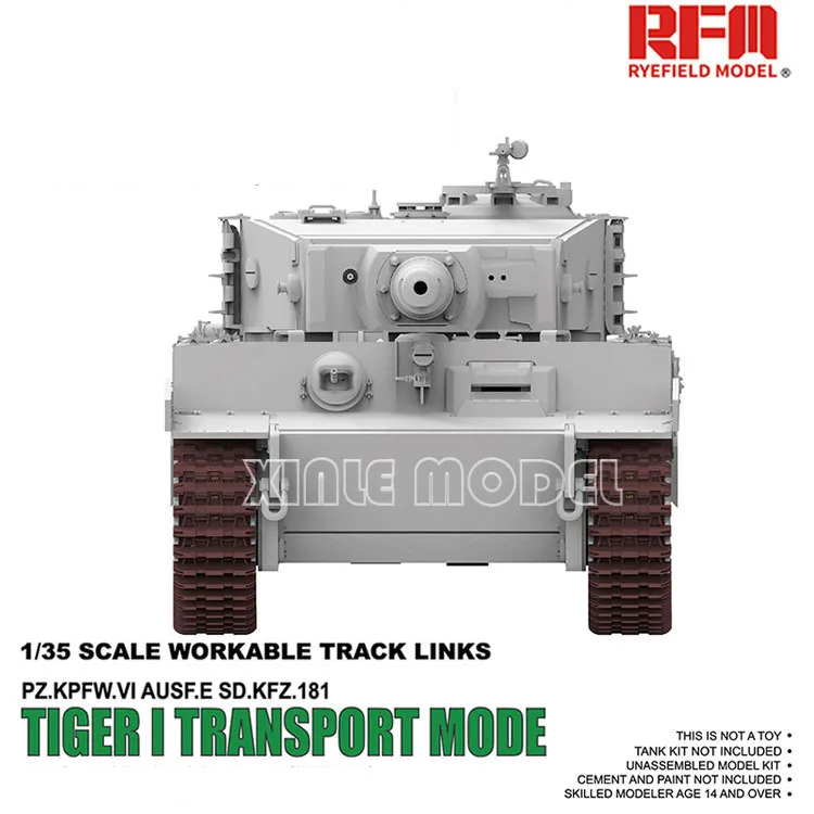 

Модель Ryefield RM-5027 Рабочие гусеничные ссылки Tiger I Transport Mode 1/35