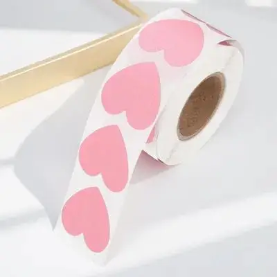 500Pcs Body Tanning Heart Stickers Waterproof Safe Self Adhesive Heart Pattern Sun Tan Labels Perfect for Valentine Banquet view 6