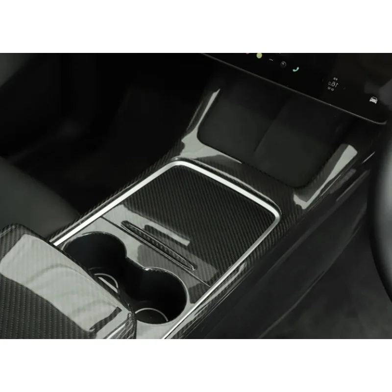 

Декоративная накладка на центральную консоль из сухого карбона Fengxuan для Tesla Model 3 Y 2019-IN