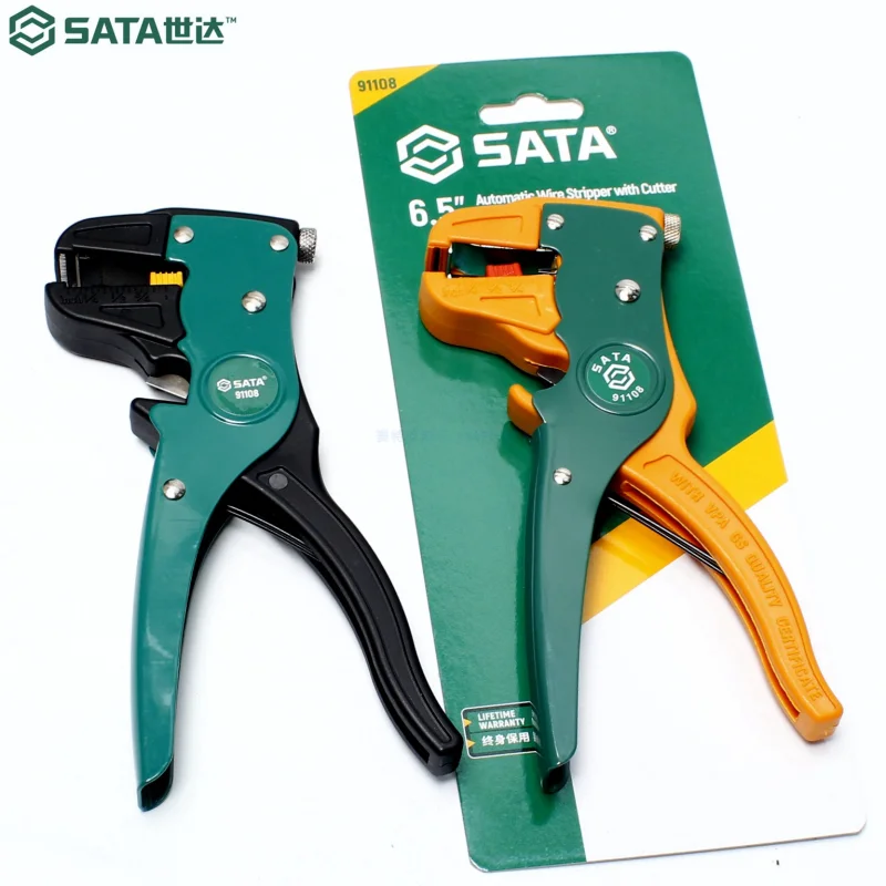 91108 Universal Wire Stripper, 6.5-inch Automatic Eagle-beak Wire Stripper, Duckbill Type Wire Insulation Stripper