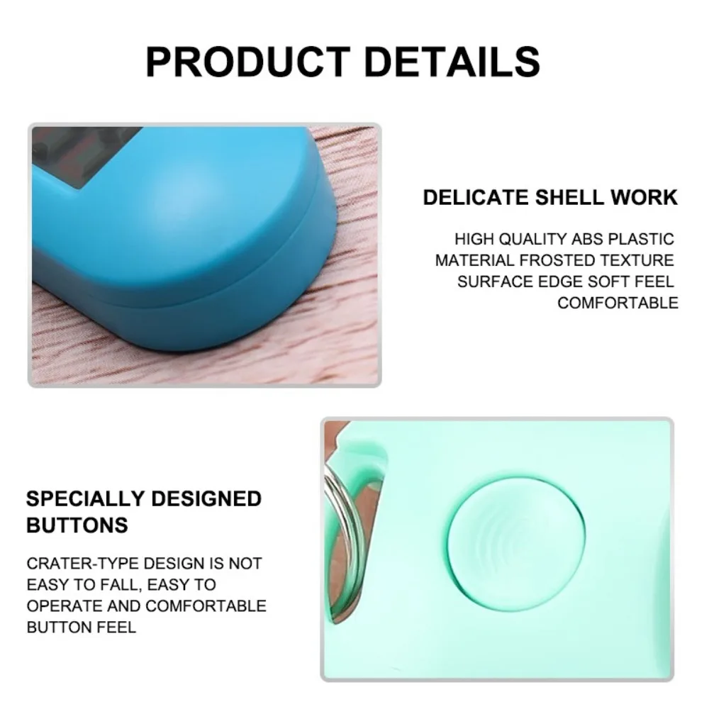 Mini Student Exam Study Library Digital Electronic Clock Pocket Watch Green Backlight LCD Display