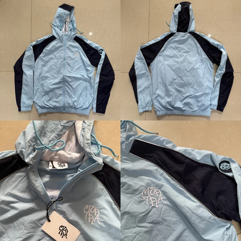 

Высокая уличная мода, бестселлер, кардиган на молнии MERTRA, ветровка, куртка с вышитым логотипом, дышащая сетка, ветровка Mertra