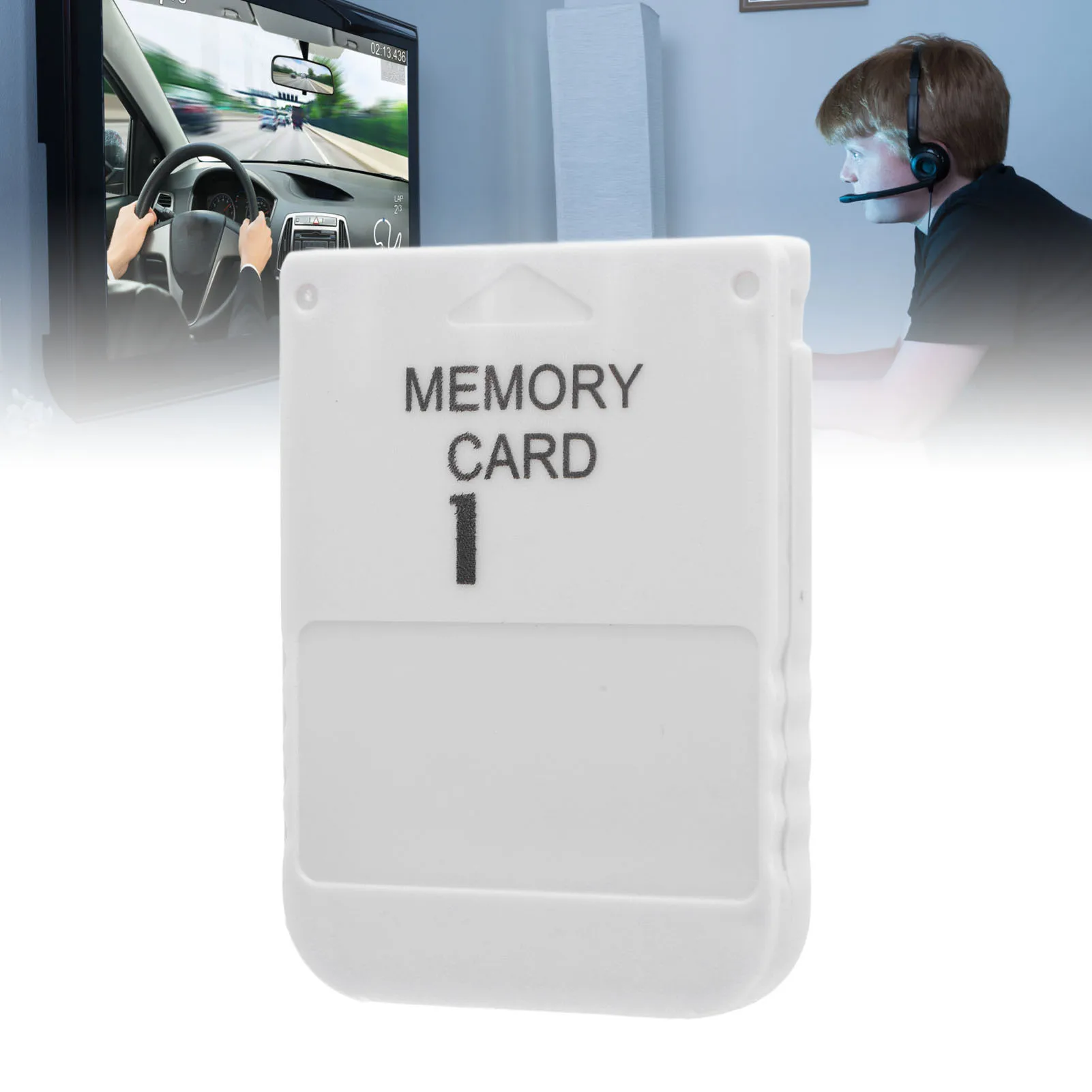 بطاقة ذاكرة وحدة تحكم ألعاب فيديو سعة 1 ميجابايت لعبة PS1 حفظ سجل وحدة تحكم ألعاب الفيديو قراءة سريعة وسرعة الكتابة بطاقة ذاكرة ABS خفيفة الوزن #3