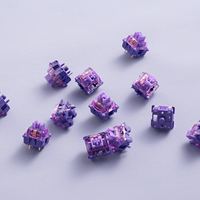 Akko V3 Pro Lavender Purple Switches 5 Pin 40gf Tactile Switch Compatible with MX Mechanical Keyboard Factory Lubricated(45 pcs)